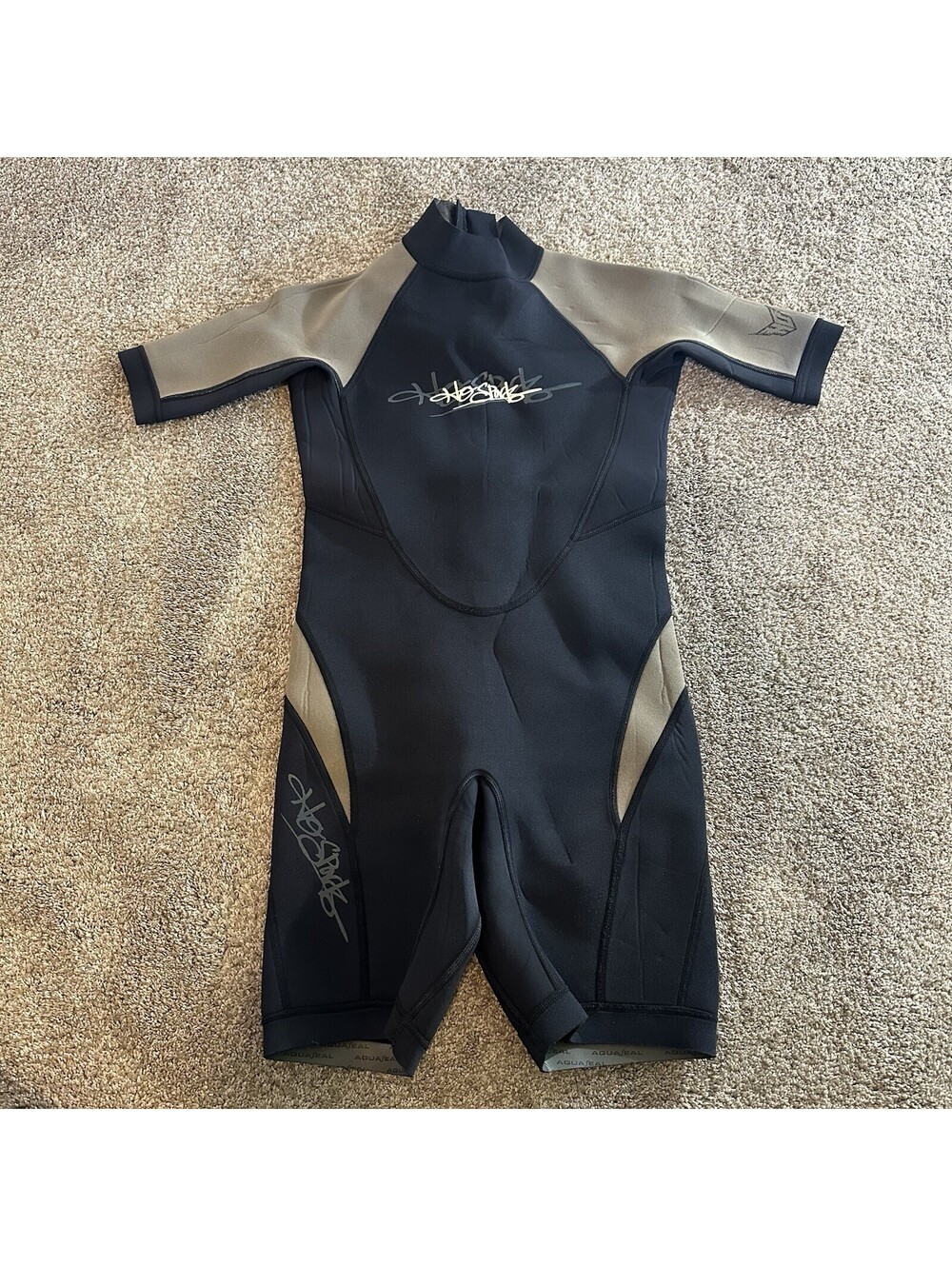 HO Sports Kids Spring Shorty Wetsuit Juniors Size 12  Child Youth Gray Black